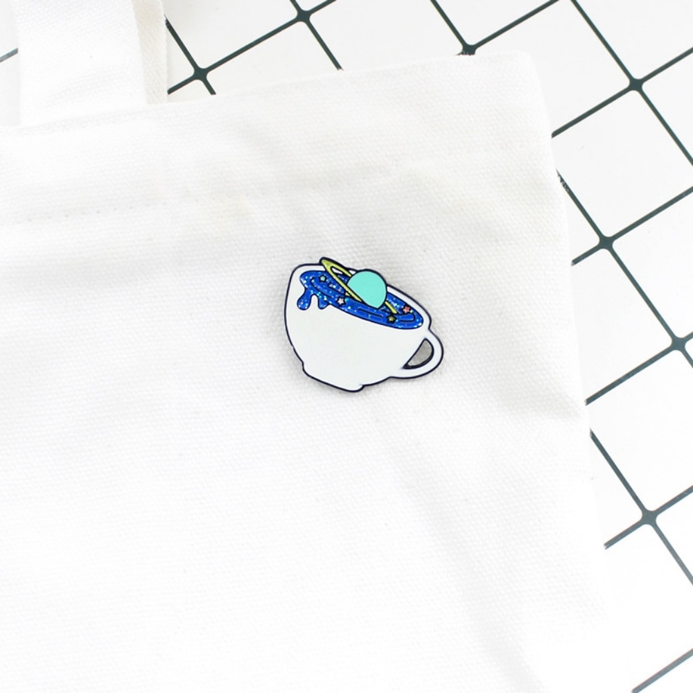 NEW Galaxy in the Cup Enamel Pin Brooch - Picture 5 of 7